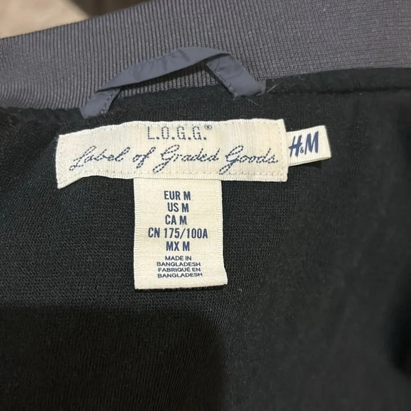 H&M Grey Gun Metal Utility/Cargo Style Jacket Size Medium Unisex - Picture 4 of 7